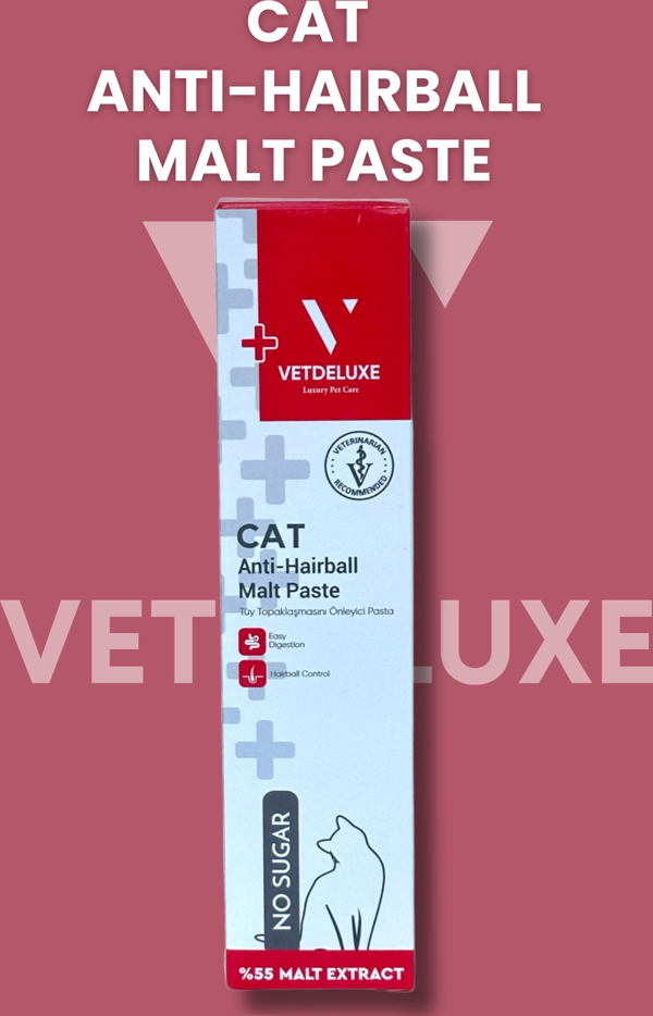 Vetdeluxe Anti Hairball Adult Cat Malte Paste Tüy Yumağı Önleyici Yetişkin Kedi Malt Macunu 100 Gr - Image 1