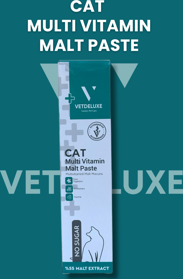 Vetdeluxe Multivitamin Malt Paste Taurin ve 13 Farklı Vitamin İçeren Malt Macun 100 Gr - Image 1