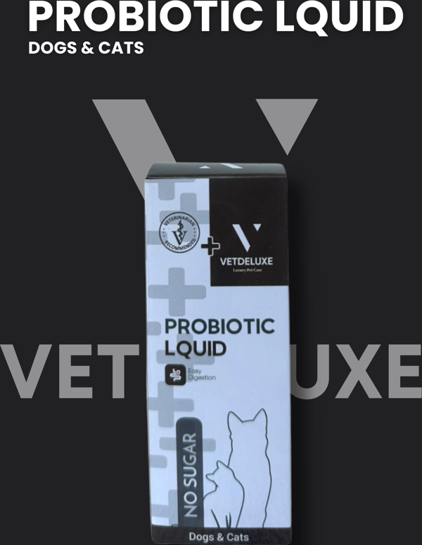 Vetdeluxe Probiotic Kedi ve Köpekler İçin Sindirim Sistemi Düzenleyici Bağışıklık Güçlendirici Likit 100 Ml - Image 1