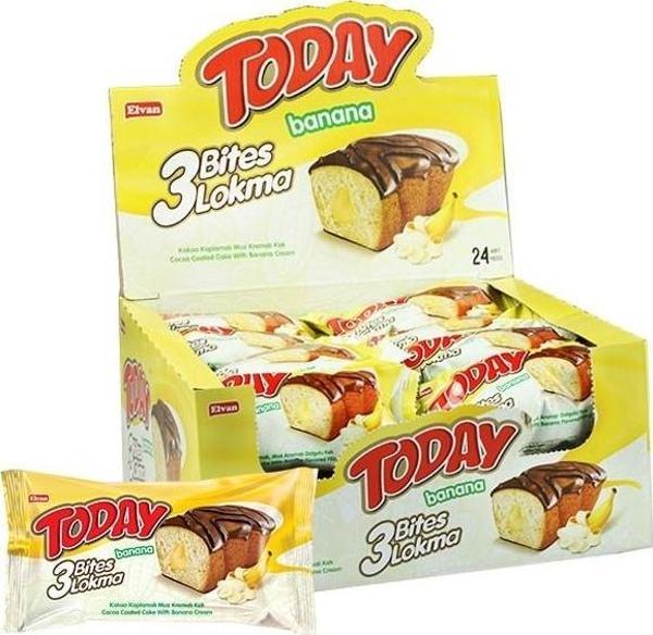 Elvan Today 3 Bites Muzlu Kek 40 Gr. 24 Adet (1 Kutu) - Image 1
