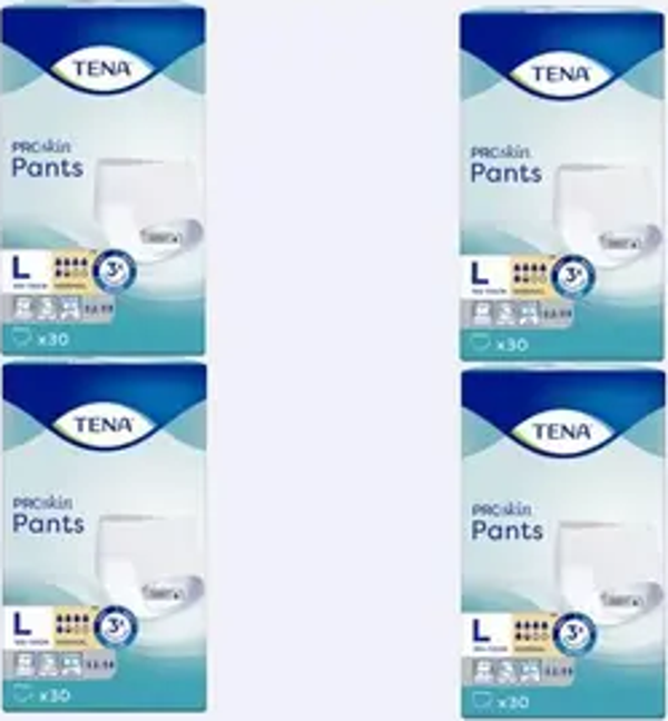 Tena Proskin Pants Normal 5,5 Damla Büyük Boy Large 30'lu 4 Paket 120 Adet Emici Külot - Image 1