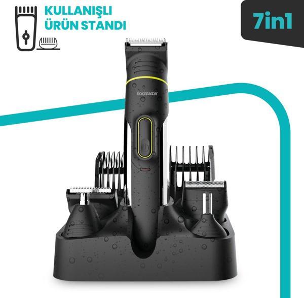 Goldmaster Ready 7in1 Islak Kuru 20 Kademeli Ayarlanabilir Erkek Bakım Seti - Image 1