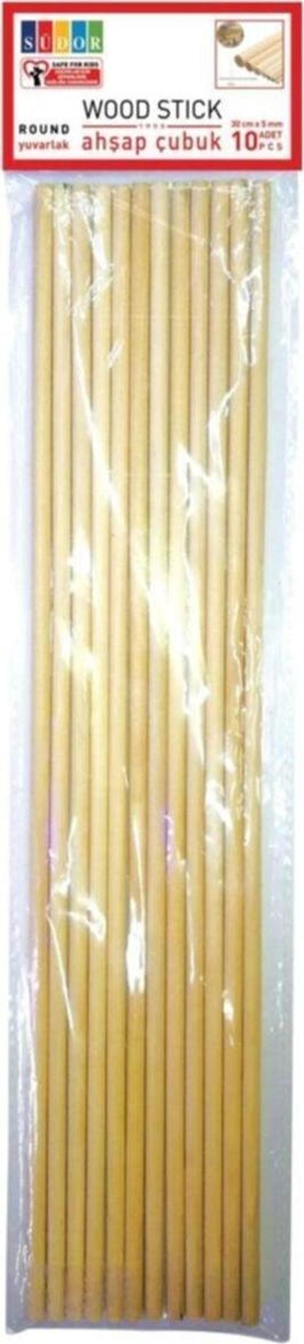 Südor Ahşap Çubuk 30 Cm x5 Mm (10 Lu Paket) - Image 1