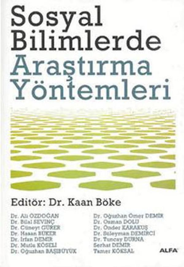 Sosyal Bilimlerde Araştırma Yöntemleri - Alfa Yayıncılık - Image 1