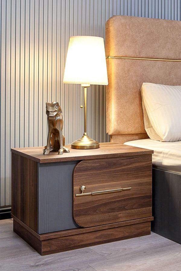 Modalife Asur Tek Çekmeceli Komodin - Antrasit - Image 1