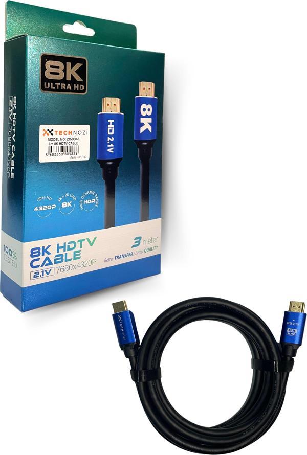 HDTV Premium Yüksek hızlı 8K Ultra HD HDMI 2.0 Ses ve Görüntü Kablosu 3 Metre - Image 1