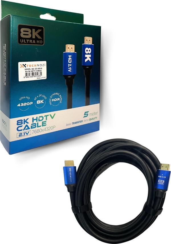 HDTV Premium Yüksek hızlı 8K Ultra HD HDMI 2.0 Ses ve Görüntü Kablosu 5 Metre - Image 1