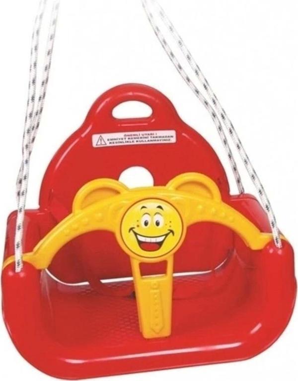 Kette Toys Mavi Kırmızı Renk Ipli Kemerli Koruyuculu Salıncak - Image 1