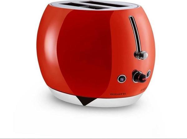 Bugatti Romeo Parlak Kırmızı Ekmek Kızartma Makinesi - Image 1