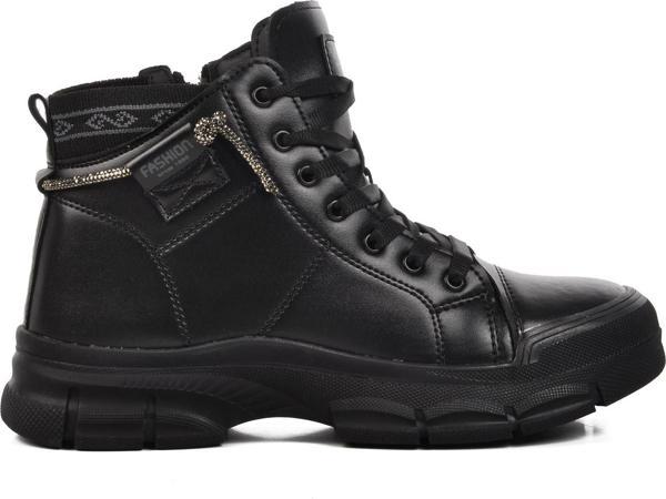 Walkway Persei Siyah İçi Kürklü Kadın Bot - Image 1