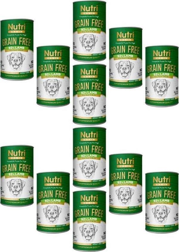 Nutri Canin 400Gr %92 Kuzu Etli Tatlı Patatesli Hipo Alerjenik Tahılsız 12Adet Yaş Köpek Maması - Image 1