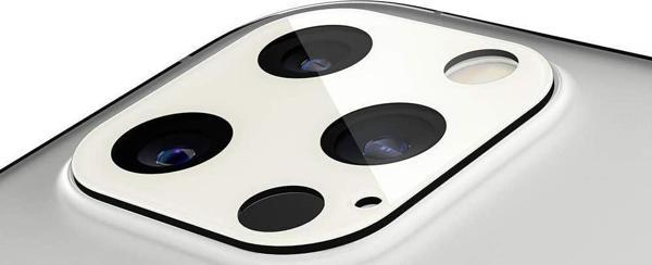Spigen iPhone 12 Pro ile Uyumlu Kamera Lens Cam Ekran Koruyucu Glas.tR Optik (2 Adet) Silver - Image 1