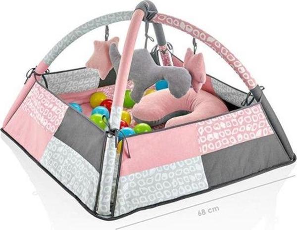 Babyjem 3 Fonksiyonlu Bebek Oyun Jimnastik Halısı Gül Rengi - Image 1