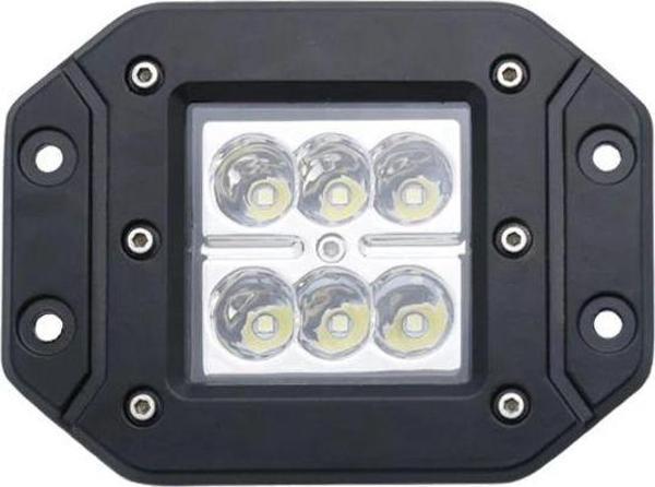 Beyaz Led Off Road Gömme Sis Farı Çalışma Lambası Projektör 6 Led 10-30V 18W - Image 1