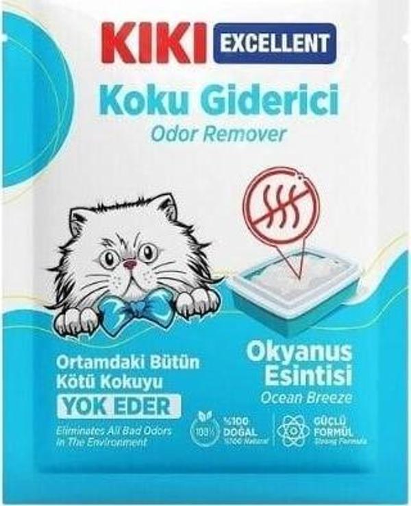Kiki Excellent Okyanus Esintisi Kokulu Kedi Kumu Koku Giderici 25 Gr - Image 1