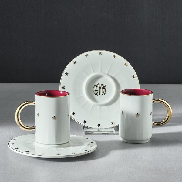 Karaca Cumhuriyet Yüzyılı Cumhur 2 Kişilik Espresso Fincan Takımı 80 ml - Image 1