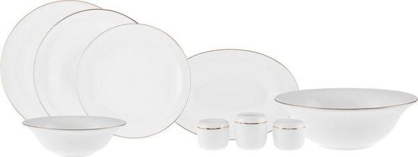 Karaca Fine Pearl Fame 58 Parça 12 Kişilik Yemek Takımı Gold - Image 1