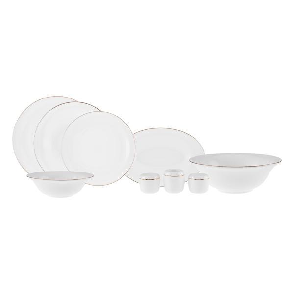 Karaca Fine Pearl Fame 58 Parça 12 Kişilik Yemek Takımı Gold - Image 1