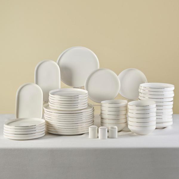 Karaca Red Carpet Collection Stream Bone Sirius 53 Parça 12 Kişilik Yemek Takımı Gold - Image 1