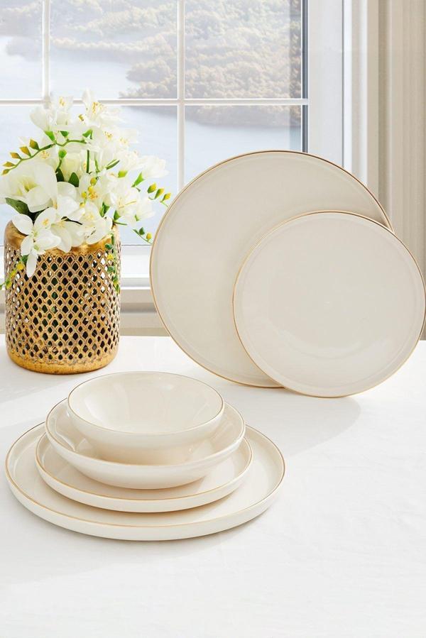 Neva N3140 Yemek Takımı Modern Lilyum 24 Parça 6 Kişilik - Image 1