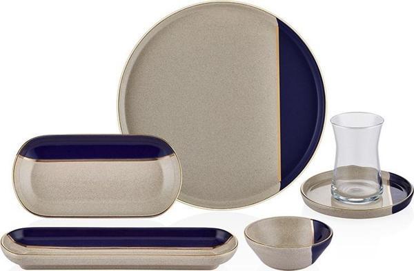 Neva N3165 Yakamoz Mayda 26 Parça 6 Kişilik Kahvaltı Takımı - Image 1