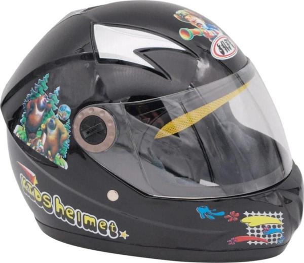 Motoanl Motosiklet Çocuk Kaskı Full Face Pp Metreal Dino Black - Image 1