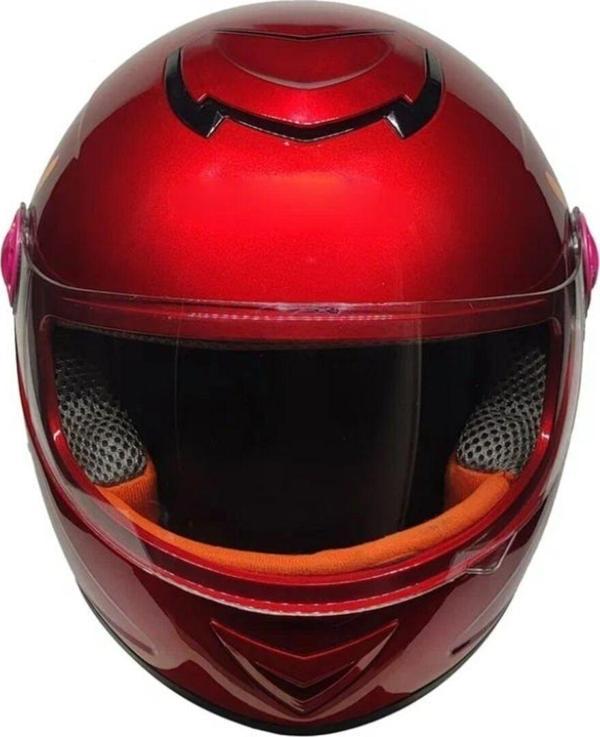 Motoanl Motosiklet Çocuk Kaskı Full Face Pp Metreal Skull Red - Image 1
