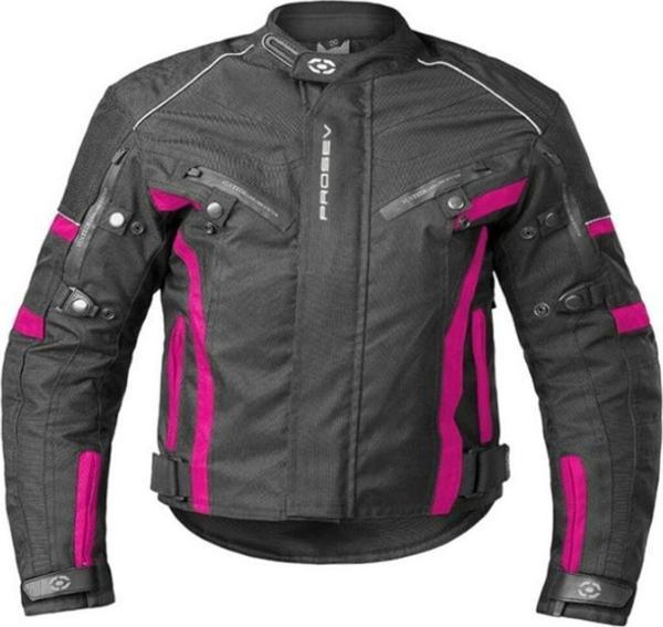 Motoanl Motosiklet Çocuk Mont 4 Mevsim Maxdura Kumaş Kids Motorcu Montu Pink - Image 1