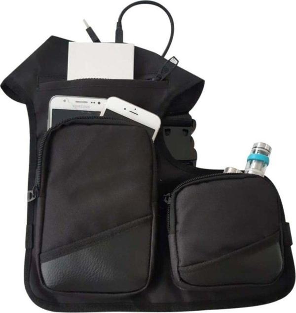 Motoanl Motosiklet Bel Bacak Çantası Impertex Kumaş Bol Para Cepli Kurye Motor Çanta Leg Bag - Image 1
