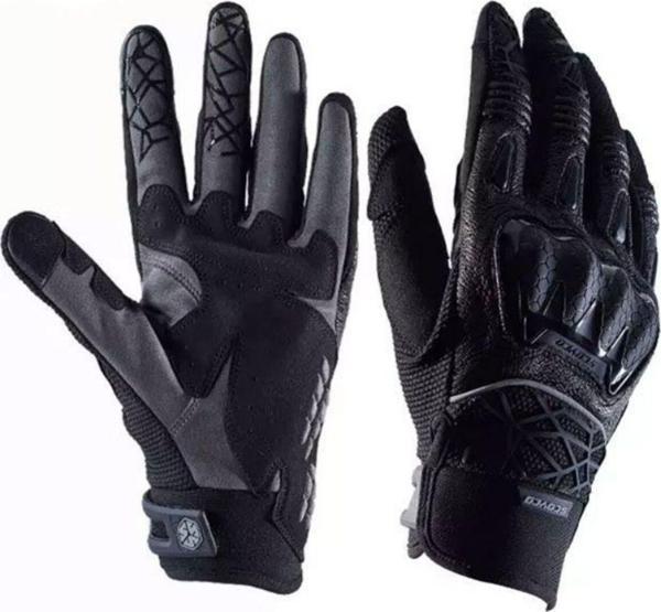 Motoanl Motosiklet Eldiveni Full Koruma Ayarlanabilir Bilek Bantı Deri Microfiber Kumaş Motor Eldiven - Image 1