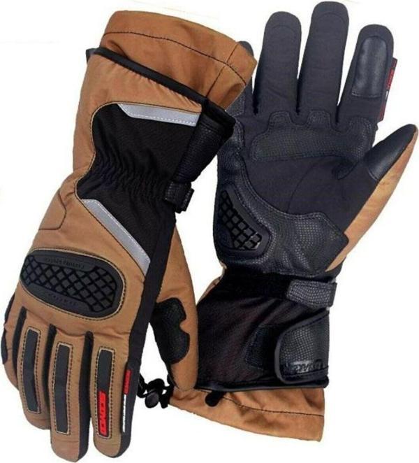 Motoanl Motosiklet Eldiveni Kışlık Model 500D Oxford Kumaş Full Korumalı Terleme Yapmayan Özel Kumaş Eldiven - Image 1