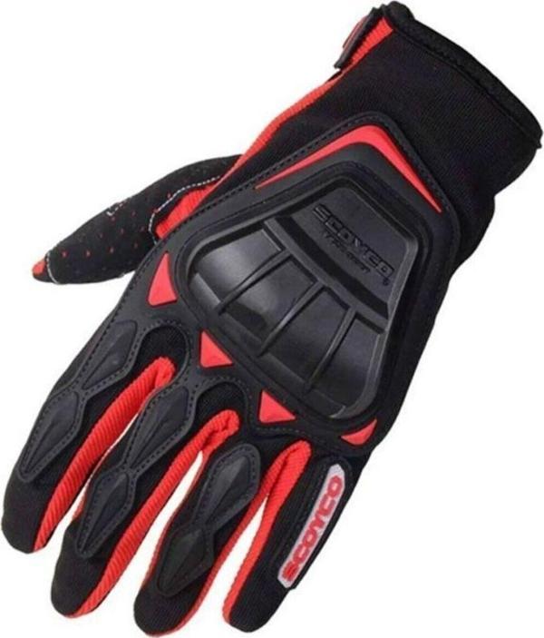 Motoanl Motosiklet Eldiveni Neopren Kumaş Plastik Full Koruma Motor Eldiveni - Image 1