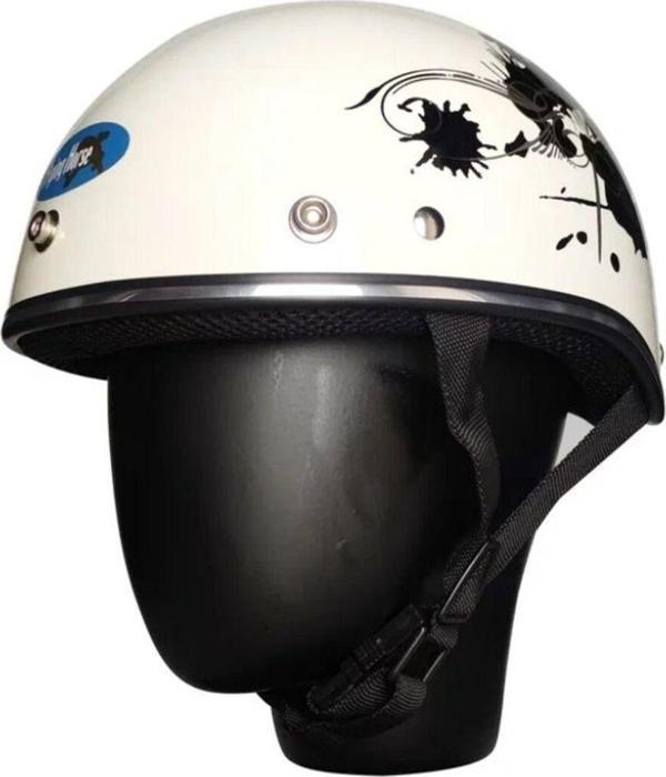 Motoanl Motosiklet Kaskı Abs Materıal Yarım Chopper Model Kask Vespa Scooter Whıte - Image 1