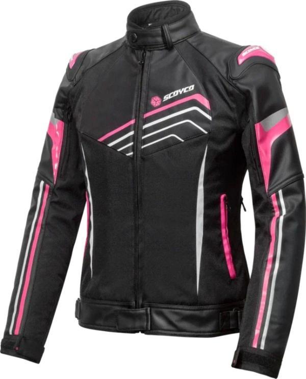 Motoanl Motosiklet Kadın Montu 4 Mevsim Maxdura 600-D Dayanıklı Kumaş Ve Deri Women Motor Mont - Image 1