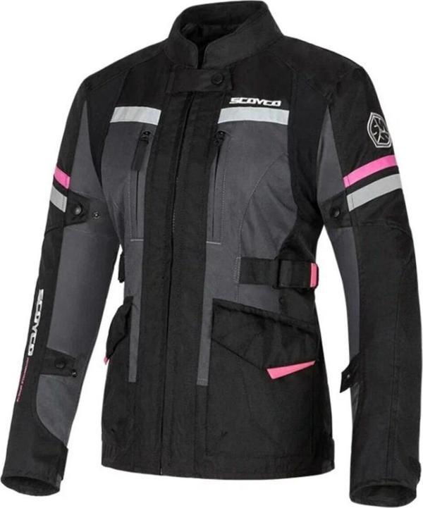 Motoanl Motosiklet Kadın Montu 4 Mevsim Uzun Oxford 600-D Dayanıklı Kumaş Women Motor Mont Black - Image 1