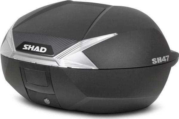 Motoanl Motosiklet Kurye Arka Top Case Çanta Beyaz Reflektörlü Kilitli Shad Motor Çantası Bagaj Hacim 47 Lt - Image 1
