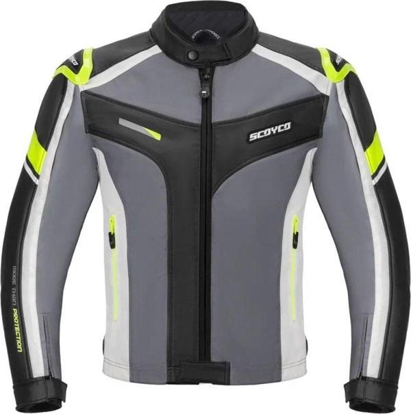 Motoanl Motosiklet Montu Full Korumalı 4 Mevsim Pu Kaplamalı Polyester Ve Naylon Kumaş Motor Mont Green - Image 1