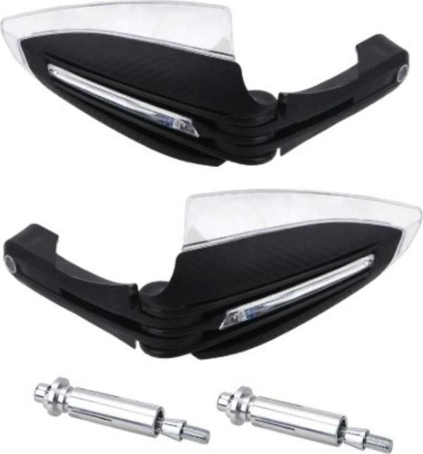 Motoanl Motosiklet Led Elcik Rüzgar Koruma Mafsallı Üniversal Motor Led Elcik - Image 1