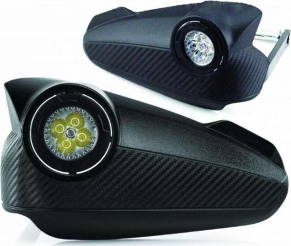 Motoanl Motosiklet Led Plastik Elcik Rüzgar Koruma Işıklı Üniversal Motor Led Elcik - Image 1
