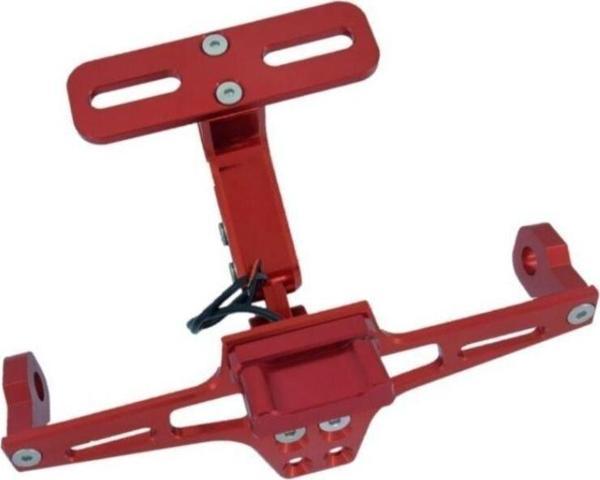 Motoanl Motosiklet Ledli Alüminyum Plaka Tutucu Unıversal Model Ayarlanabilir Çerçeveli Motor Plak Tutucu - Image 1