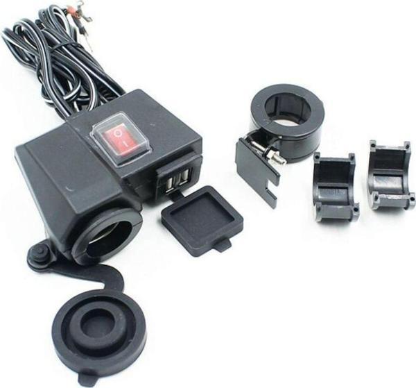 Motoanl Motosiklet Lüx Çakmaklık Telefon Şarj Usb Digital Su Geçirmez Üniversal Model - Image 1