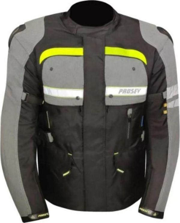 Motoanl Motosiklet Montu Long 4 Mevsim Full Korumalı Maxdura 600-D Dayanıklı Kumaş Touring Motor Mont Yellow - Image 1