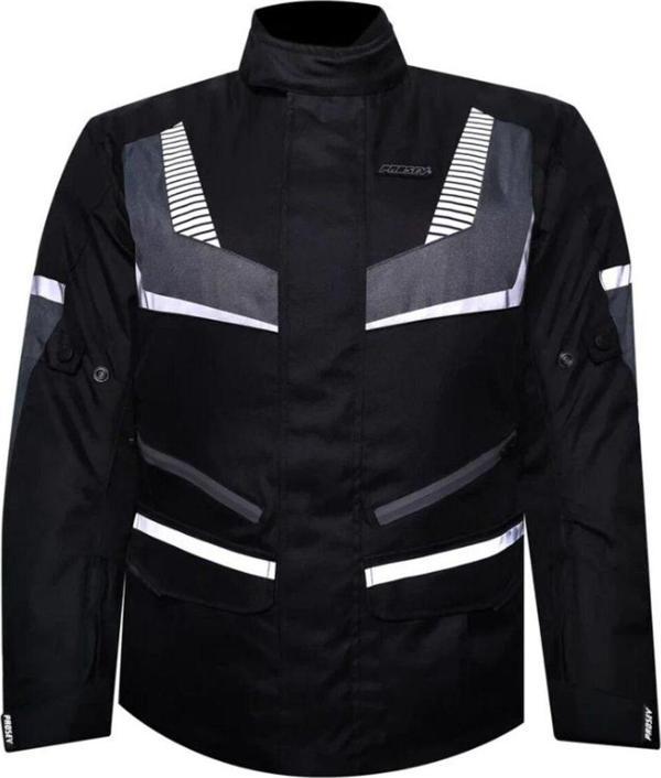 Motoanl Motosiklet Montu Maxdura Kumaş 4 Mevsim Reflektör Uzun Model Ark01 Grey - Image 1