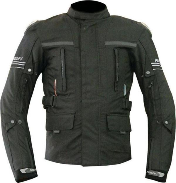 Motoanl Motosiklet Montu Maxdura Kumaş 4 Mevsim Titanyum Korumalı Kışlık Uzun Motor Mont Siyah - Image 1