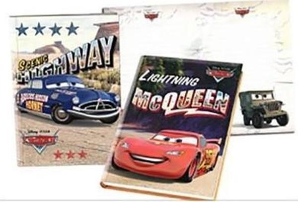 Cars Lüks Kilitli 14x20 cm 208 Sayfa Hatıra Defteri  - Image 1