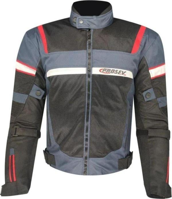 Motoanl Motosiklet Montu 4 Mevsim Maxdura Kumaş File Çok Foksiyonlu Cepler Motor Mont Rature Blue - Image 1