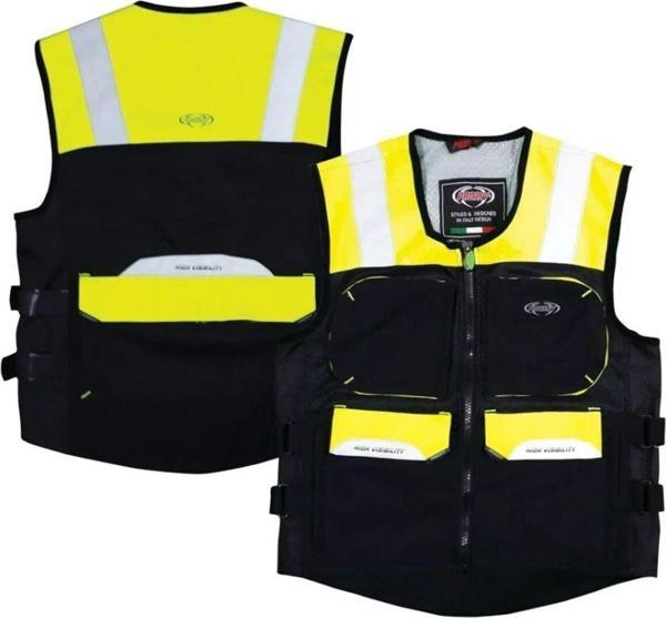 Motoanl Motosiklet Reflektörlü Yelek Çok Fonksiyonlu Cepler Windstoper Kumaş Reflektif Motor Yelek - Image 1