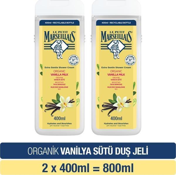 Le Petit Marseillais Vanilya Sütü Duş Jeli 2x400 Ml - Image 1