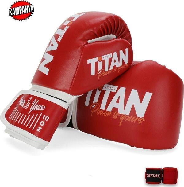 Kırmızı Boks Eldiveni + Vertex Boks Bandajı 2'li Kampanyalı Ürün - Image 1