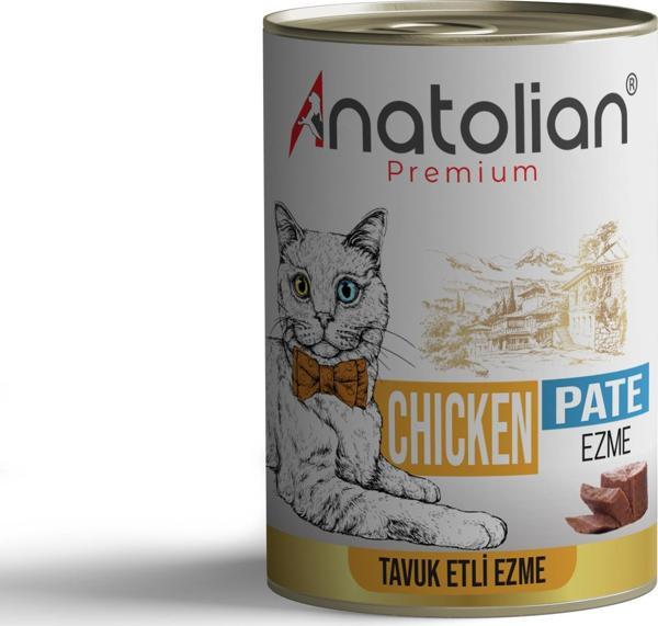 Anatolian Premium Adult Chicken Pate Tavuklu Ezme Yetişkin Kedi Konservesi 400 gr - Image 1